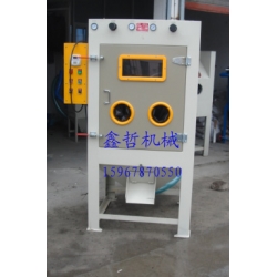 XZ-1010-2雙槍滾筒自動噴砂機，滾籃式噴砂機，自動噴砂機